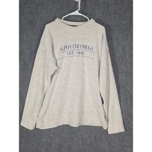 Woolly Threads Alpha Chi Omega Est 1885 Fleece Pullover Sweatshirt XL Casual